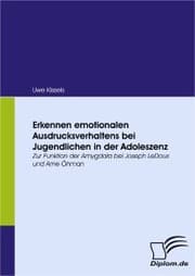 Cover von Erkennen emotionalen Ausdrucksverhaltens bei Jugendlichen in der Adoleszenz