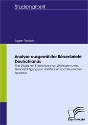 Cover von Analyse ausgewählter Börsenbriefe Deutschlands