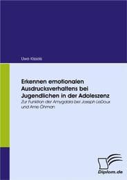 Cover von Erkennen emotionalen Ausdrucksverhaltens bei Jugendlichen in der Adoleszenz