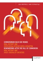 Cover von Erinnerungen nach der Wende - Oral History
