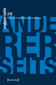 Cover von andererseits - Yearbook of Transatlantic German Studies