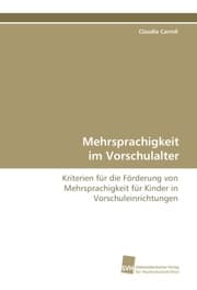 Cover von Mehrsprachigkeit im Vorschulalter