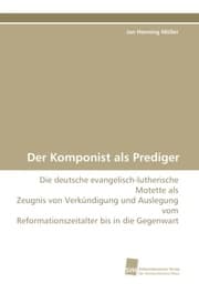 Cover von Der Komponist als Prediger