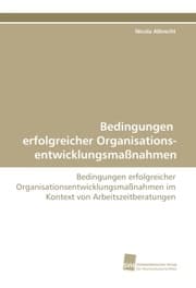Cover von Bedingungen erfolgreicher Organisations- entwicklungsmaßnahmen
