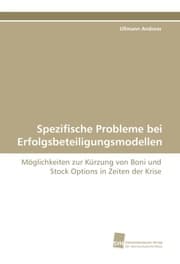 Cover von Spezifische Probleme bei Erfolgsbeteiligungsmodellen