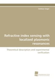 Cover von Refractive index sensing with localized plasmonic resonances