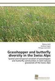 Cover von Grasshopper and butterfly diversity in the Swiss Alps