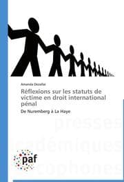 Cover von Réflexions sur les statuts de victime en droit international pénal