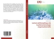 Cover von Lecture philosophique de la phénoménologie organisationnelle