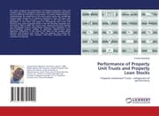 Cover von Performance of Property Unit Trusts and Property Loan Stocks