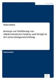 Cover von Konzept zur Einführung von objektorientierter Analyse und Design in der Anwendungsentwicklung