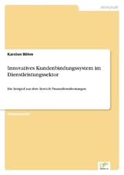 Cover von Innovatives Kundenbindungssystem im Dienstleistungssektor