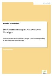 Cover von Die Unternehmung im Netzwerk von Verträgen