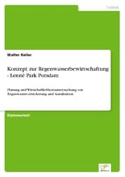 Cover von Konzept zur Regenwasserbewirtschaftung - Lenné Park Potsdam