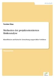 Cover von Methoden der projektorientierten Risikoanalyse