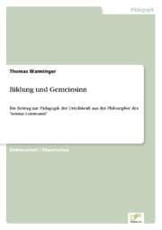 Cover von Bildung und Gemeinsinn