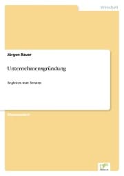 Cover von Unternehmensgründung