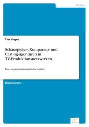 Cover von Schauspieler-, Komparsen- und Casting-Agenturen in TV-Produktionsnetzwerken