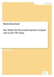 Cover von Der Markt für Personalcomputer in Japan und in der VR China