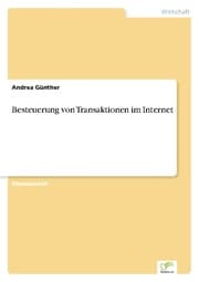 Cover von Besteuerung von Transaktionen im Internet