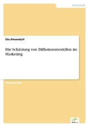 Cover von Die Schätzung von Diffusionsmodellen im Marketing