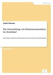 Cover von Die Entwicklung von Emmissionsrenditen im Zeitablauf