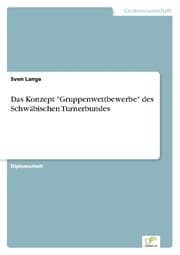 Cover von Das Konzept 'Gruppenwettbewerbe' des Schwäbischen Turnerbundes