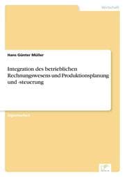 Cover von Integration des betrieblichen Rechnungswesens und Produktionsplanung und -steuerung