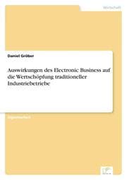 Cover von Auswirkungen des Electronic Business auf die Wertschöpfung traditioneller Industriebetriebe