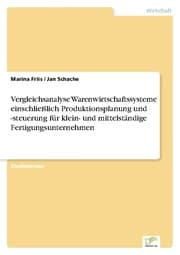 Cover von Vergleichsanalyse Warenwirtschaftssysteme einschließlich Produktionsplanung und -steuerung für klein- und mittelständige Fertigungsunternehmen