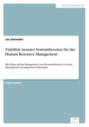 Cover von Viabilität neuerer Systemtheorien für das Human Resource Management