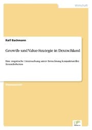 Cover von Growth- und Value-Strategie in Deutschland