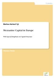 Cover von Mezzanine Capital in Europe