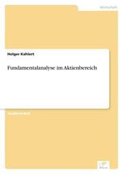 Cover von Fundamentalanalyse im Aktienbereich