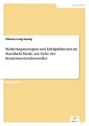 Cover von Marketingstrategien und Erfolgsfaktoren im Handheld-Markt aus Sicht der Betriebssystemhersteller