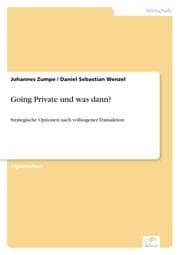 Cover von Going Private und was dann?