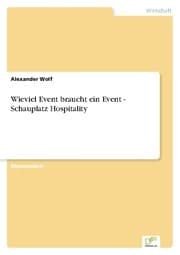 Cover von Wieviel Event braucht ein Event - Schauplatz Hospitality