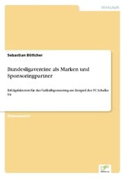 Cover von Bundesligavereine als Marken und Sponsoringpartner