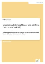 Cover von Internationalisierung kleiner und mittlerer Unternehmen (KMU)