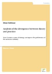 Cover von Analysis of the divergence between theory and practice