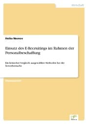 Cover von Einsatz des E-Recruitings im Rahmen der Personalbeschaffung