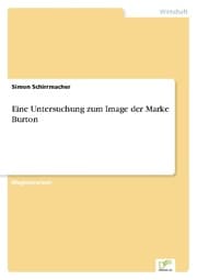 Cover von Eine Untersuchung zum Image der Marke Burton
