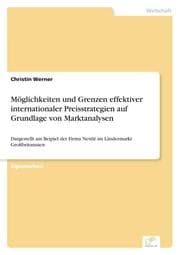 Cover von Möglichkeiten und Grenzen effektiver internationaler Preisstrategien auf Grundlage von Marktanalysen
