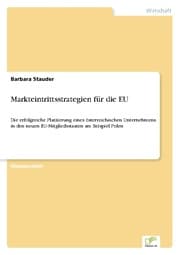 Cover von Markteintrittsstrategien für die EU