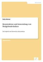 Cover von Konstruktion und Anwendung von Hedgefonds-Indizes