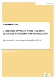 Cover von Mitarbeiter-Events als neuer Weg einer modernen Unternehmenskommunikation