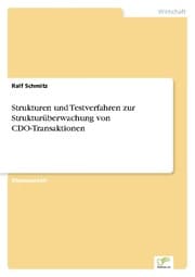 Cover von Strukturen und Testverfahren zur Strukturüberwachung von CDO-Transaktionen