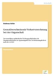 Cover von Grenzüberschreitende Verlustverrechnung bei der Organschaft