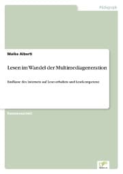 Cover von Lesen im Wandel der Multimediageneration