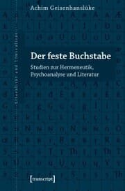 Cover von Der feste Buchstabe